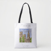 Reiseplakat für Malaga Spanien Tasche (Vorderseite)