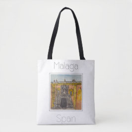 Reiseplakat für Malaga Spanien Tasche