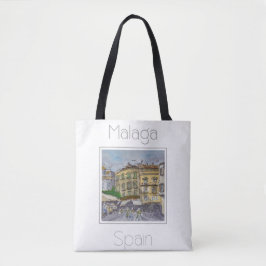 Reiseplakat für Malaga Spanien Tasche