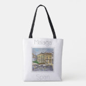 Reiseplakat für Malaga Spanien Tasche (Rückseite)