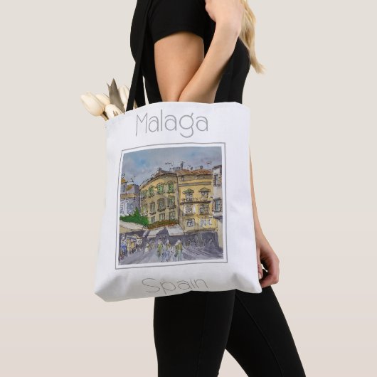 Reiseplakat für Malaga Spanien Tasche (Von Nahem)
