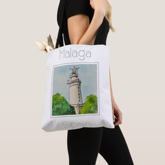 Reiseplakat für Malaga Spanien Tasche (Von Nahem)