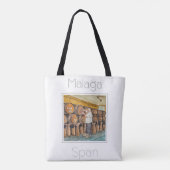 Reiseplakat für Malaga Spanien Tasche (Rückseite)