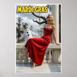 Reiseplakat für Mari Gras Poster