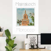 Reiseplakat für Marrakesch Marokko Poster (Heimbüro)