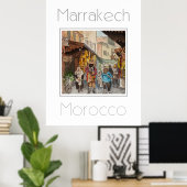 Reiseplakat für Marrakesch Marokko Poster (Heimbüro)