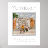 Reiseplakat für Marrakesch Marokko Poster (Vorne)