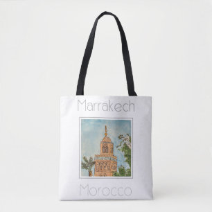 Reiseplakat für Marrakesch Marokko Tasche