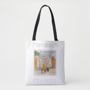 Reiseplakat für Marrakesch Marokko Tasche