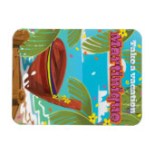 Reiseplakat für Martinique-Cartoon Magnet (Horizontal)