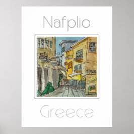 Reiseplakat für Nafplio Griechenland Poster