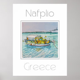 Reiseplakat für Nafplio Griechenland Poster