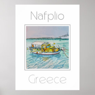 Reiseplakat für Nafplio Griechenland Poster
