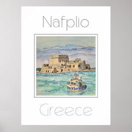 Reiseplakat für Nafplio Griechenland Poster