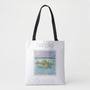 Reiseplakat für Nafplio Griechenland Tasche
