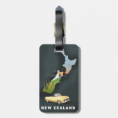 Reiseplakat für Neuseeland Gepäckanhänger (Rückseite vertikal)