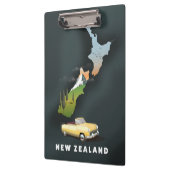 Reiseplakat für Neuseeland Klemmbrett (Links)