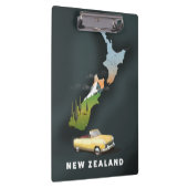 Reiseplakat für Neuseeland Klemmbrett (Rechts)