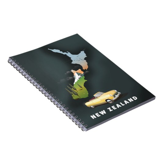 Reiseplakat für Neuseeland Notizblock (Rechte Seite)