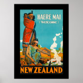 Reiseplakat für Neuseeland Poster (Vorne)