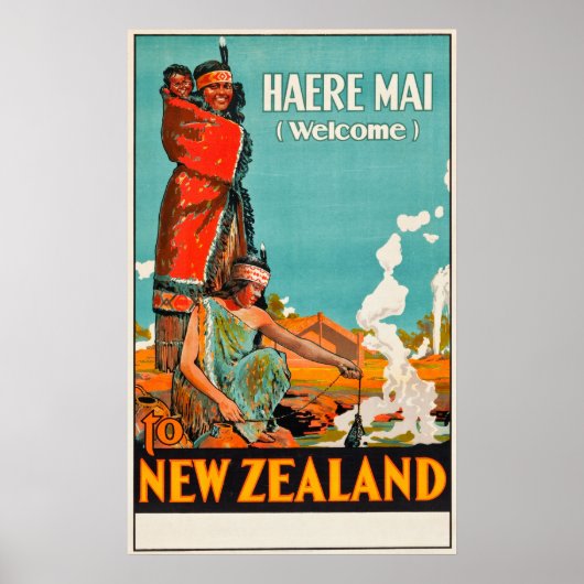 Reiseplakat für Neuseeland Poster (Vorne)