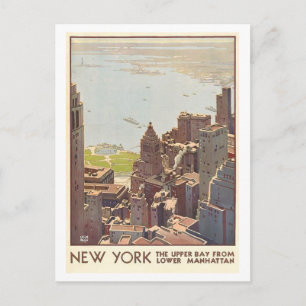 Reiseplakat für New York City im Vintage-Stil Postkarte