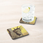 Reiseplakat für New York, United Air Lines Getränkeuntersetzer (Rechte Seite)