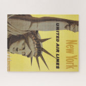 Reiseplakat für New York, United Air Lines Puzzle (Horizontal)