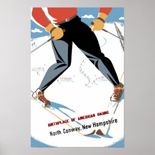 Reiseplakat für North Conway, New Hampshire Poster