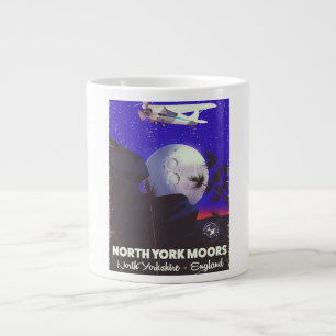 Reiseplakat für North York Moors England Jumbo-Tasse