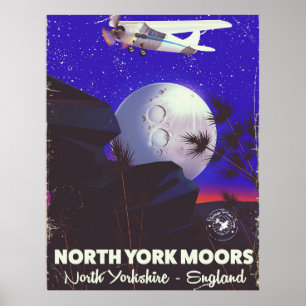 Reiseplakat für North York Moors England Poster