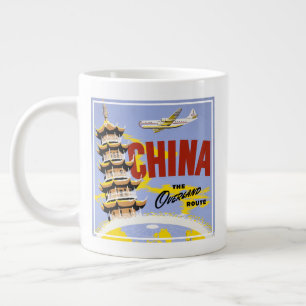 Reiseplakat für Northwest Orient Airlines Jumbo-Tasse