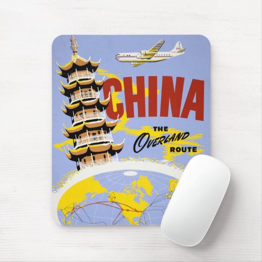 Reiseplakat für Northwest Orient Airlines Mousepad (Mit Mouse)