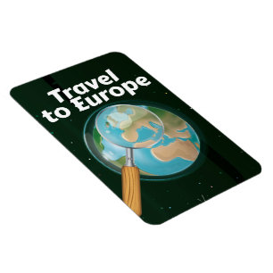 Reiseplakat für Reisen nach Europa Magnet