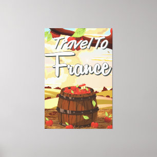 Reiseplakat für Reisen nach Frankreich Leinwanddruck