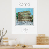 Reiseplakat für Rom Italien Poster (Küche)