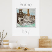 Reiseplakat für Rom Italien Poster (Küche)