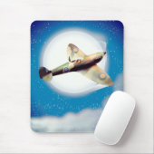 Reiseplakat für Spitfire-Flugzeuge Mousepad (Mit Mouse)
