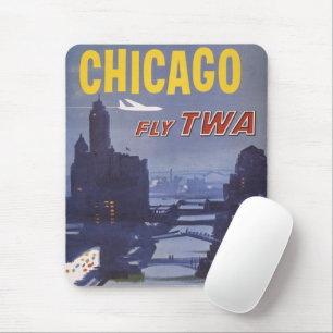 Reiseplakat für Trans World Airlines Flüge Mousepad