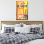 Reiseplakat für TWA nach San Francisco Leinwanddruck (Insitu (Schlafzimmer))