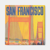 Reiseplakat für TWA nach San Francisco Magnet (Vorne)