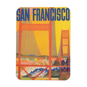 Reiseplakat für TWA nach San Francisco Magnet