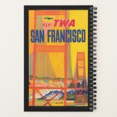 Reiseplakat für TWA nach San Francisco Notizblock (Rückseite)