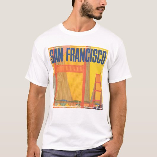 Reiseplakat für TWA nach San Francisco T-Shirt (Vorderseite)