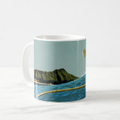 Reiseplakat für United Air Lines nach Hawaii Kaffeetasse (Vorderseite Links)