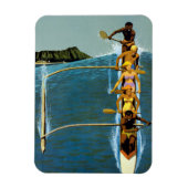 Reiseplakat für United Air Lines nach Hawaii Magnet (Vertikal)