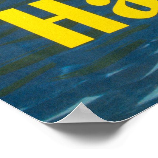 Reiseplakat für United Air Lines nach Hawaii Poster (Ecke)