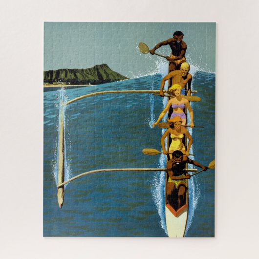 Reiseplakat für United Air Lines nach Hawaii Puzzle (Vertikal)