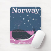 Reiseplakat für Wale Mousepad (Mit Mouse)
