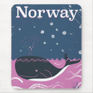 Reiseplakat für Wale Mousepad